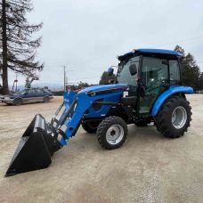 LS Model MT242HC Tractor & Loader, Deluxe Cab, Heat & AC, 42.5HP Yanmar Diesel, 4x4, Hydrostatic Transmission